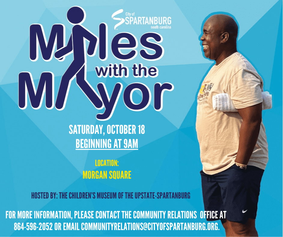 Miles with the Mayor October 18th